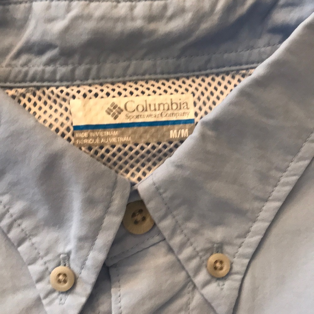 Columbia PFG 🐠 Long Sleeve Blue Shirt - Picture 2 of 3